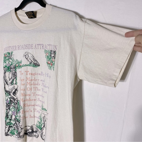 Vintage RARE 1995 Another Roadside Attraction Tour Tragically Hip Tour Tee L - Picture 9 of 15